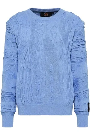 Carlo Colucci Heren, Sweatshirts & Hoodies, Blauw, Maat: S