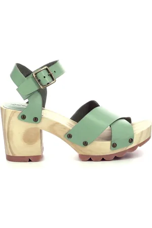 Kickers Dames, Schoenen, Groen, Maat: 37 EU Leer