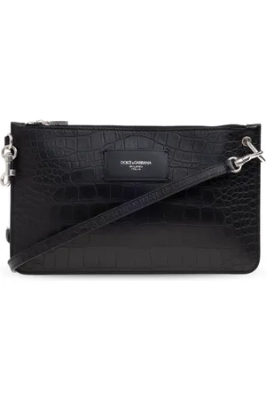 Dolce & Gabbana Heren, Tassen, Zwart, Maat: ONE Size Leer