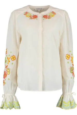 Harper & Yve Dames, Blouses & Shirts, Wit, Maat: M Katoen