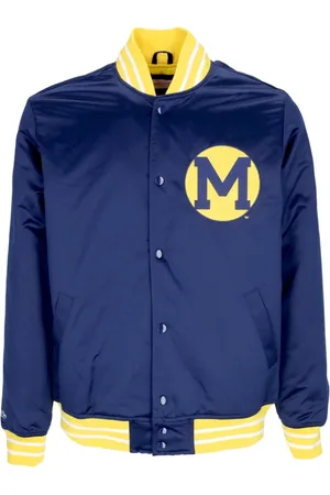 Mitchell & Ness Heren, Jassen, Blauw, Maat: XL Wol