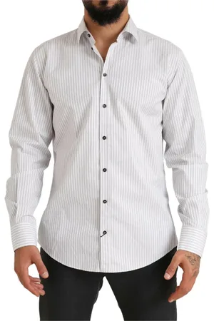 Dolce & Gabbana Heren, Overhemden, Wit, Maat: S Katoen