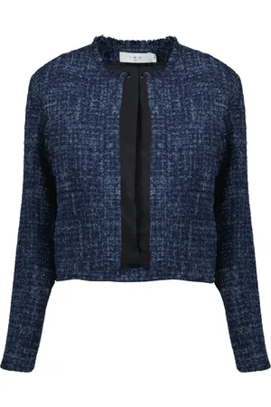IRO Dames, Jassen, Blauw, Maat: 40 EU Tweed