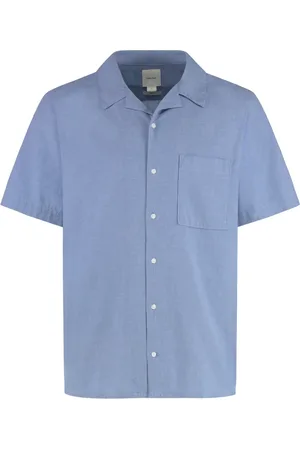 Calvin Klein Heren, Overhemden, Blauw, Maat: L Katoen