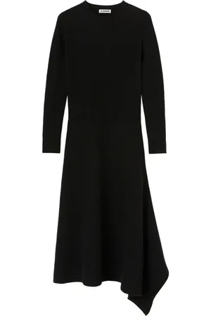 Jil Sander Dames, Jurken, Zwart, Maat: XS Wol