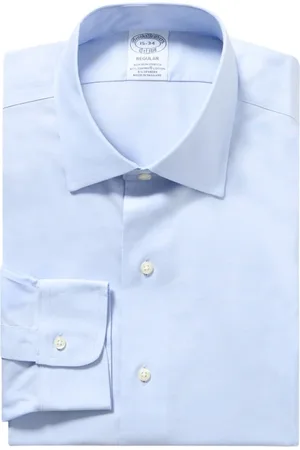 Brooks Brothers Heren, Overhemden, Blauw, Maat: 2XL Katoen