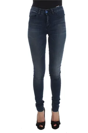 Costume National Dames, Jeans, Blauw, Maat: W26 Katoen