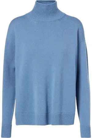 Max Mara Dames, Truien, Blauw, Maat: L Wol