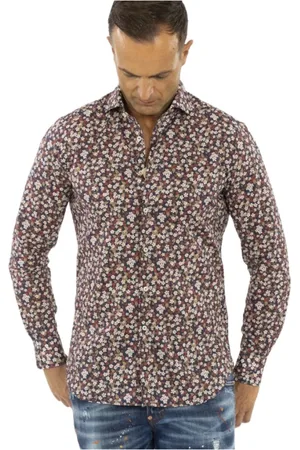 Xacus Heren, Overhemden, Bruin, Maat: 3XL