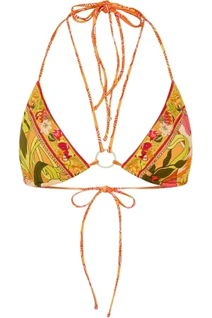 Camilla Dames, Badkleding, Oranje, Maat: M Polyamide