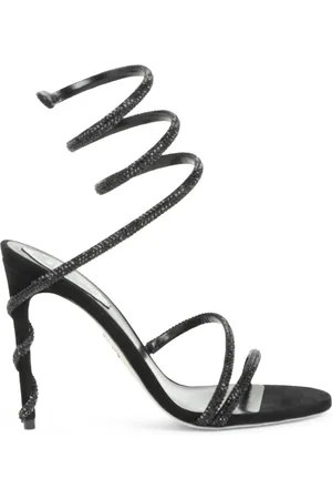 RENE CAOVILLA Dames, Schoenen, Zwart, Maat: 36 EU Satijn