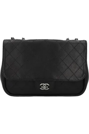 CHANEL Unisex, Pre-owned, Zwart, Maat: ONE Size Tweed