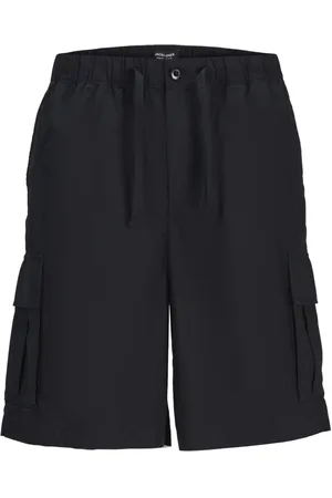 JACK & JONES Heren, Korte broeken, Zwart, Maat: L Katoen