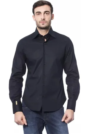 BILLIONAIRE Heren, Overhemden, Blauw, Maat: XL Katoen