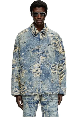 Diesel Heren, Jassen, Blauw, Maat: M Denim