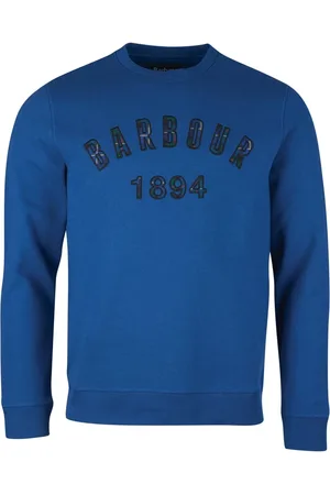 Barbour Heren, Sweatshirts & Hoodies, Blauw, Maat: L Katoen