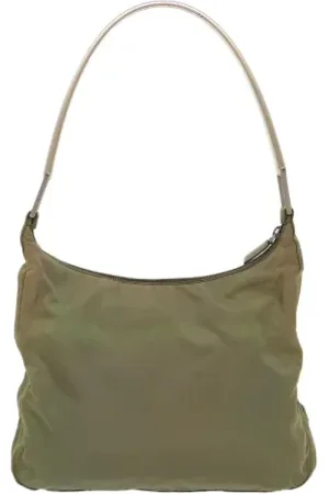 Prada Dames, Pre-owned, Groen, Maat: ONE Size Nylon