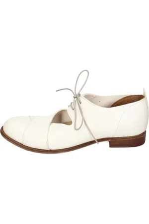 Moma Dames, Schoenen, Wit, Maat: 37 EU Leer
