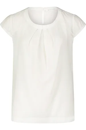 Betty & Co Dames, Blouses & Shirts, Wit, Maat: 2XL