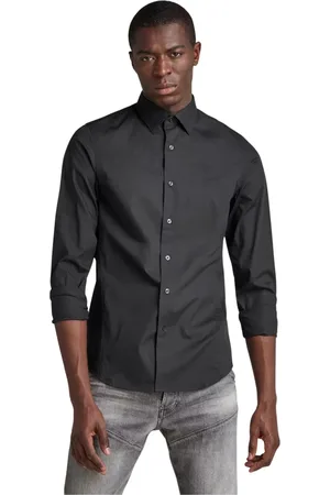 G-Star Heren, Overhemden, Zwart, Maat: L