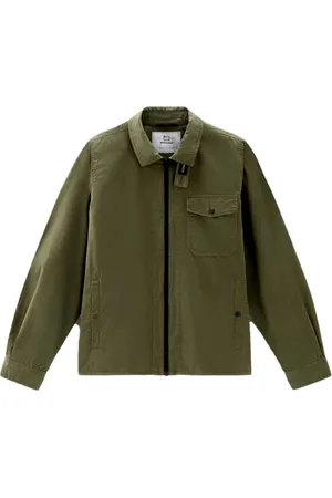 Woolrich Heren, Jassen, Groen, Maat: XL Gabardine