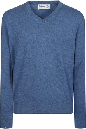 BALLANTYNE Heren, Truien, Blauw, Maat: L Kasjmier