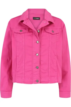 DORIS S Dames, Jassen, Roze, Maat: 4XL Denim