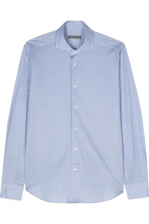 corneliani Heren, Overhemden, Blauw, Maat: 4XL Katoen