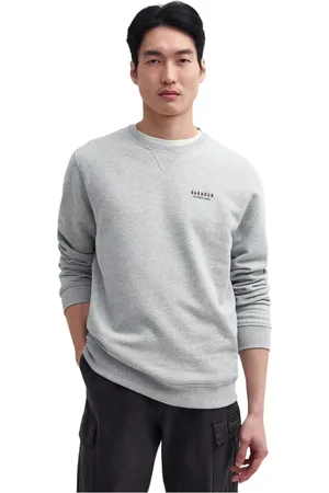 Barbour Heren, Sweatshirts & Hoodies, Grijs, Maat: S Katoen