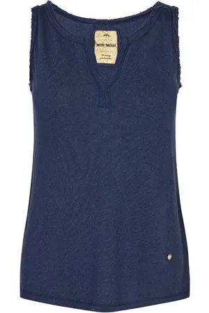 Mos Mosh Dames, Tops, Blauw, Maat: M Katoen
