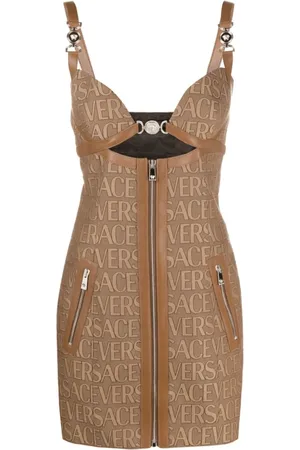 VERSACE Dames, Jurken, , Maat: XS Leer