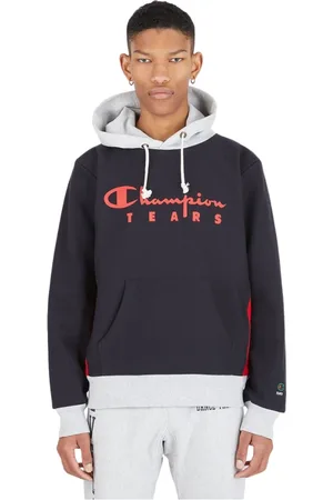 Champion Heren, Sweatshirts & Hoodies, Zwart, Maat: M Katoen