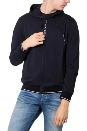 Armani Exchange Heren, Sweatshirts & Hoodies, Zwart, Maat: XL Katoen