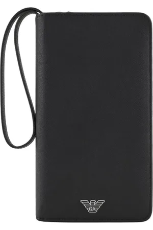 Emporio Armani Heren, Accessoires, Zwart, Maat: ONE Size Leer