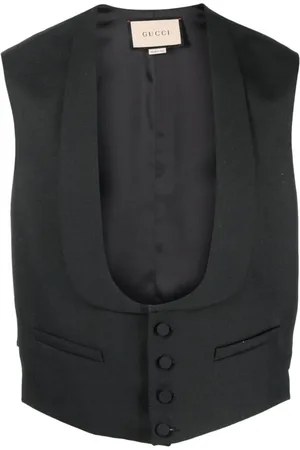 Gucci Heren, Jassen, Zwart, Maat: L Wol
