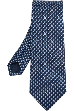 Salvatore Ferragamo Heren, Accessoires, Blauw, Maat: ONE Size Zijde