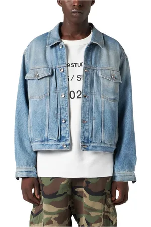 1989 STUDIO Heren, Jassen, Blauw, Maat: S Denim