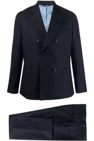 REVERES 1949 Heren, Pakken, Blauw, Maat: L Wol