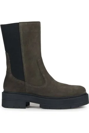 Geox Dames, Schoenen, Grijs, Maat: 36 EU Leer