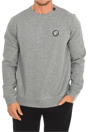 Philipp Plein Heren, Sweatshirts & Hoodies, Grijs, Maat: S Katoen