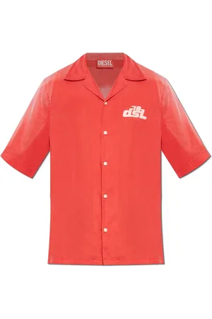 Diesel Heren, Overhemden, Rood, Maat: M