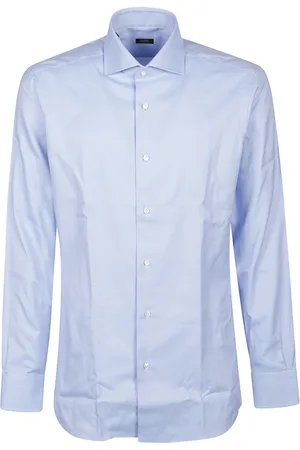 BARBA Heren, Overhemden, Blauw, Maat: 3XL Katoen
