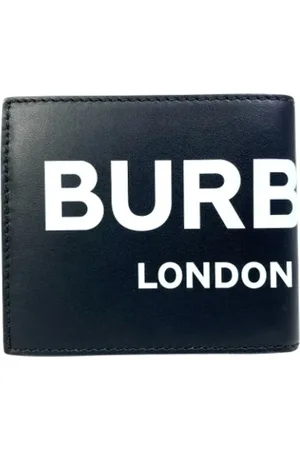 Burberry Heren, Pre-owned, Zwart, Maat: ONE Size Leer