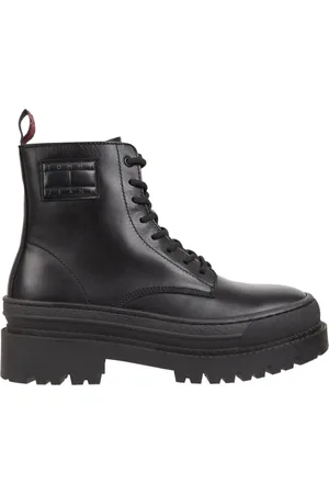 Tommy Hilfiger Heren, Schoenen, Zwart, Maat: 44 EU Leer