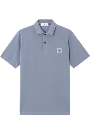 Stone Island Heren, Tops, Blauw, Maat: L Piqué