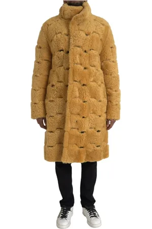 Bottega Veneta Heren, Mantels, Geel, Maat: S Leer