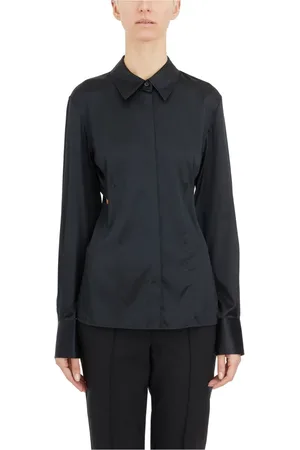 Helmut Lang Dames, Blouses & Shirts, Zwart, Maat: S Zijde