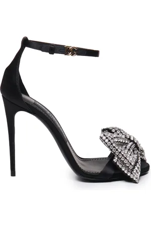 Dolce & Gabbana Dames, Schoenen, Zwart, Maat: 39 1/2 EU Satijn