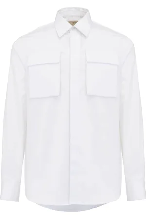 Alexander McQueen Heren, Overhemden, Wit, Maat: S Katoen
