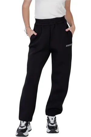 Guess Dames, Broeken, Zwart, Maat: L Viscose